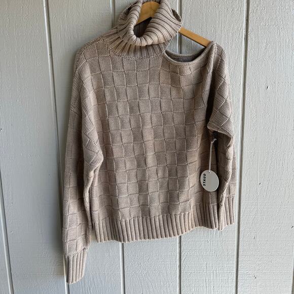 STAUD Cream Turtleneck Sweater - Picture 3 of 10